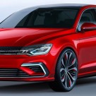 Volkswagen NMC Concept Facing Mercedes-Benz CLA